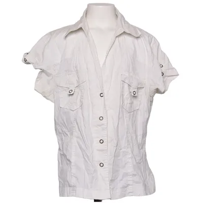 Korte mouwen shirt (Wit) van Bay Katoen, Elastaan
