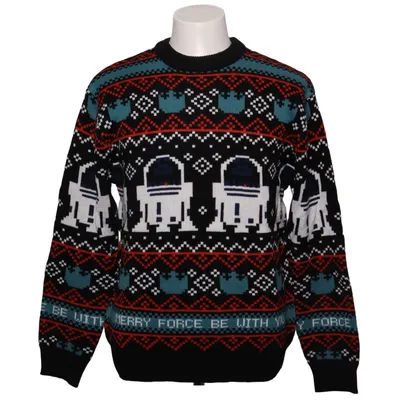 Jultröja (Svart, Blå, Orange, Vit, Flerfärgad) från Pull & Bear x Star Wars Akryl