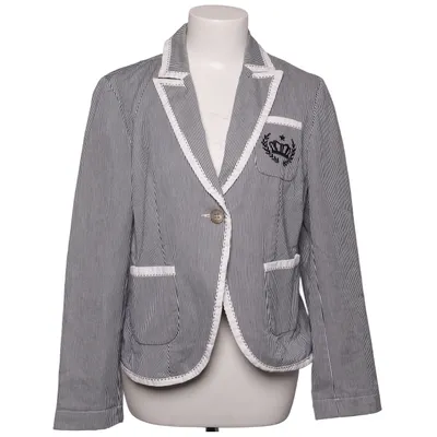 Blazer (Bleu, Blanc) de Laura di Sarpi Coton, Élasthane, Polyester