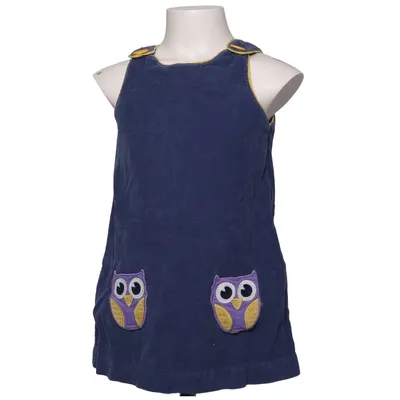 Dungaree dress (Blue) from Baby Boden Cotton