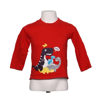 Långärmad t-shirt (Röd, Flerfärgad) från Rebel by Primark Bomull