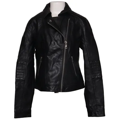 Biker jacket (Black) from Girls United Polyester, Polyurethane, Viscose
