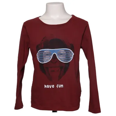 Långärmad t-shirt (Röd) från Ton Sur Ton Ekologisk bomull