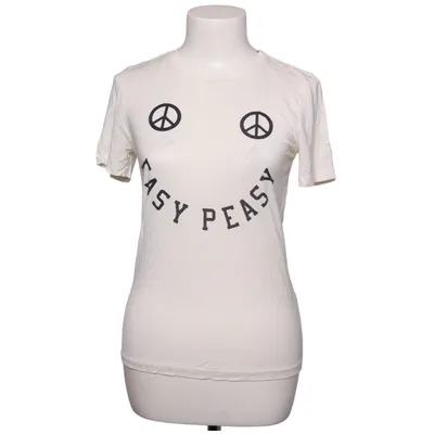 T-shirt (Hvid, Sort) fra Ganni Lyocell