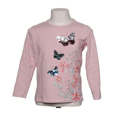 Langærmet t-shirt (Pink) fra Happy Kids by Tchibo Elastan, Økologisk bomuld