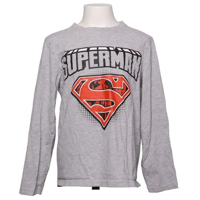 Långärmad t-shirt (Grå, Flerfärgad) från Superman Bomull, Viskos