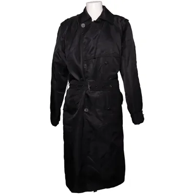 Trench coat (Black) from Gianni Versace Nylon, Viscose