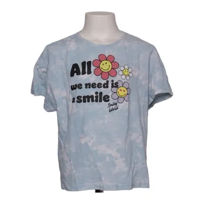 T-shirt (Blå, Flerfarvet) fra Smiley World Bomuld