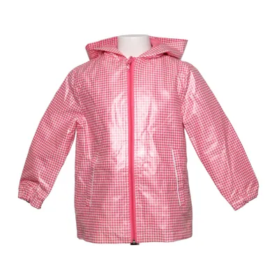 Regnjakke (Pink, Hvid) fra Pocopiano Polyester, Polyurethan
