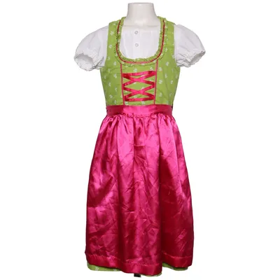 Dirndl (Grön, Vit, Rosa) från Ramona Lippert Bomull, Polyester