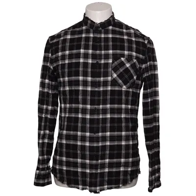 Flannel shirt (Black, White) from Drykorn for Beautiful People Cotton