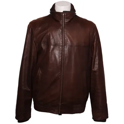 Leather jacket (Brown) from Digel