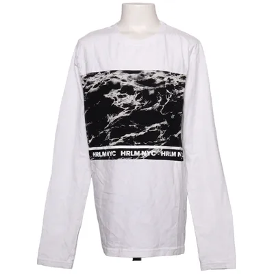 Langærmet t-shirt (Hvid, Sort, Flerfarvet) fra Download Bomuld