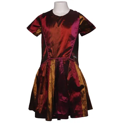 Kjole (Rød, Lilla, Flerfarvet) fra Catimini Polyamid, Polyester, Viscose
