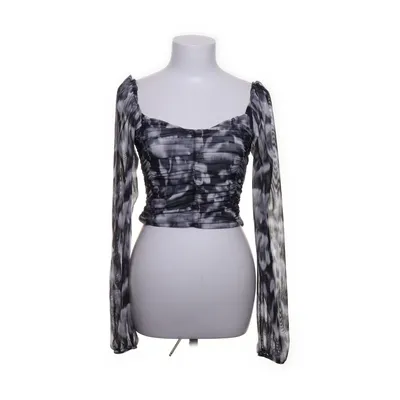 Blouse (Zwart, Wit, Grijs) van Amisu Elastaan, Polyester