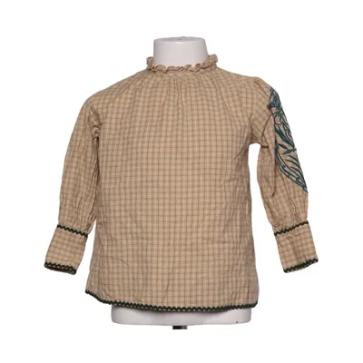 Blus (Beige, Blå) från Bonjour Bomull