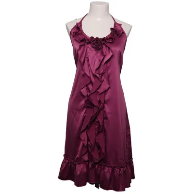 Halterneck-kjole (Lilla) fra Derek Heart Polyester, Silke