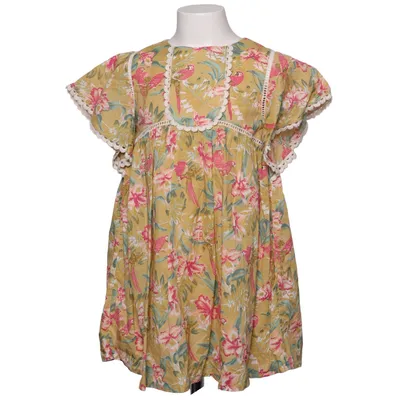 Kjole (Dress Christina Soft Honey Parrots) fra Louise Misha Økologisk bomuld