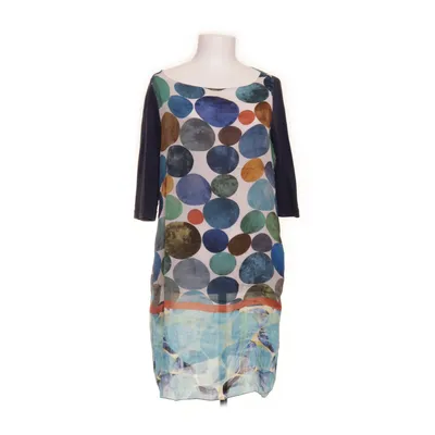 Robe (Bleu, Multicolore) de Maliparmi Coton, Soie, Viscose