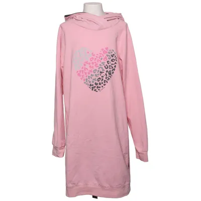 Hoodiekjole (Pink, Flerfarvet) fra Trigema Bomuld, Polyester