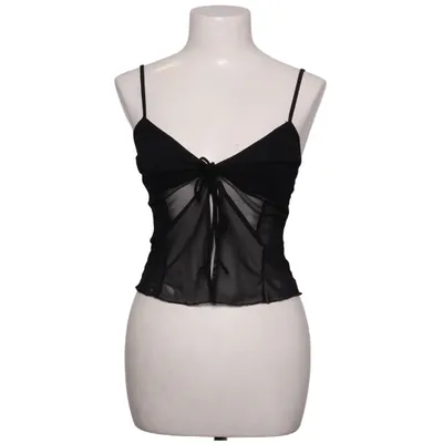 Crop top (Sort) fra Melville Elastan, Polyester