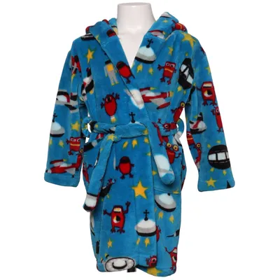 Badjas (Blauw, Meerkleurig) van Hatley Polyester