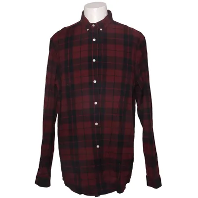 Flannel shirt (Red, Black) from ASOS Cotton, Elastane