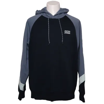 Hoodie (Blue, Gray) from Jack & Jones Cotton, Polyester