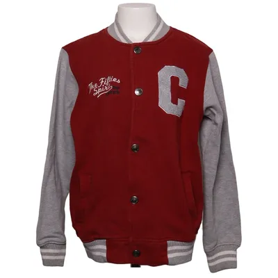 Veste universitaire (Rouge, Gris) de Creeks Coton, Polyester