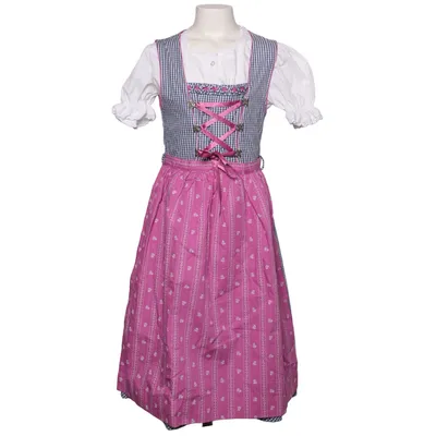 Dirndl (Blå, Rosa, Vit) från Isar-Trachten Bomull