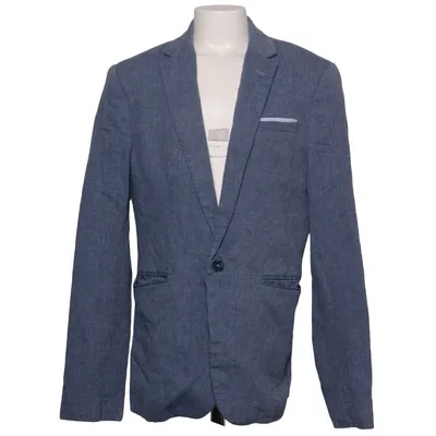 Blazer (Blue) from H&M Linen, Cotton