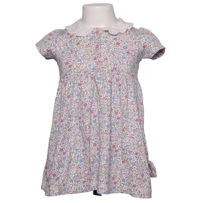 Dress (White, Multicolored) from Jojo Maman Bébé Cotton, Recycled polyester