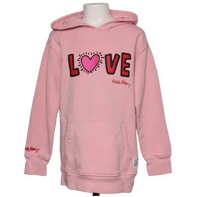 Hættetrøje (Pink) fra Keith Haring Bomuld, Polyester