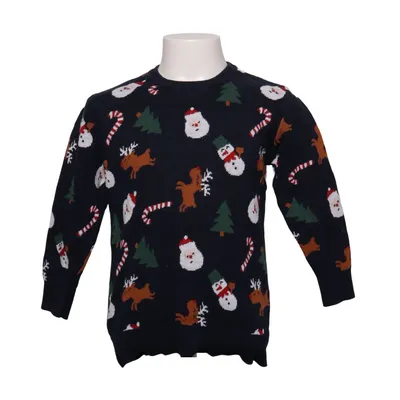 Julesweater (Blå, Flerfarvet) fra Vertbaudet Bomuld