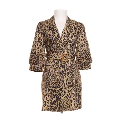 Wrap dress (Beige, Black, Multicolored) from Saint Genies Elastane, Polyester