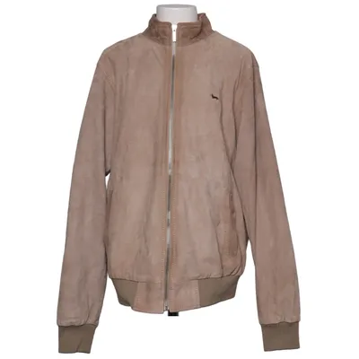 Jacket (Beige) from Harmont & Blaine Cotton, Leather, Polyester