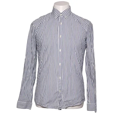 Buttondown-skjorta (Blå, Vit) från Lindbergh White Bomull