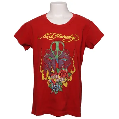 T-shirt (Röd, Flerfärgad) från Ed Hardy