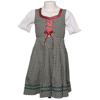 Dirndl (Grön, Vit, Röd) från Topolino Bomull
