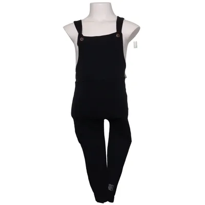 Salopette (Noir) de Little People Coton, Élasthane, Polyester
