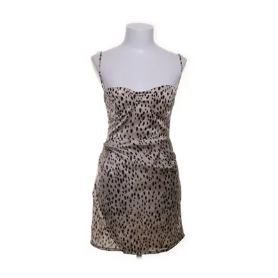 Klänning (Beige, Svart) från Zara Polyester
