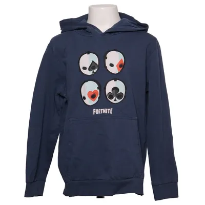 Hoodie (Blue) from Fortnite Cotton, Polyester