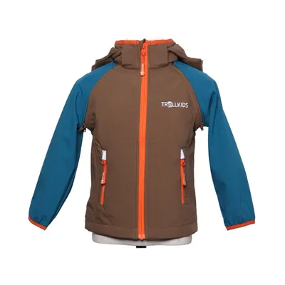 Softshell jacket (Beige, Blue, Orange) from Trollkids Polyester