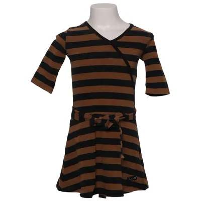 Robe portefeuille (Noir, Marron) de Dunnis Coton, Élasthane