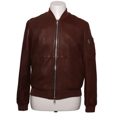Leather jacket (Brown) from SET Urban Deluxe Cotton, Leather, Polyester