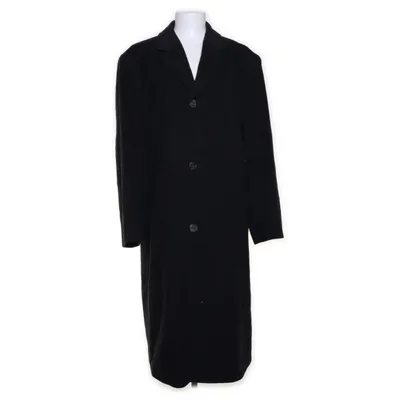 Coat (Gray, Black) from Jupiter Acetate, Cashmere, Nylon, Polyester, Wool