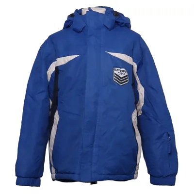 Manteau de ski (Bleu, Blanc, Noir) de Carverace Polyamide, Polyester