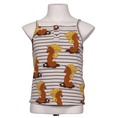 Tank Top (White, Brown, Yellow) from Mini Rodini Cotton, Elastane