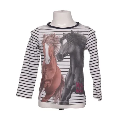 Long sleeve T-shirt (White, Blue, Multicolored) from Miss Melody Cotton, Elastane