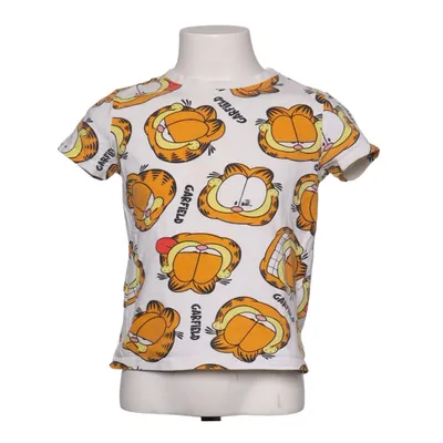 T-shirt (Vit, Gul, Orange) från Garfield Bomull, Elastan